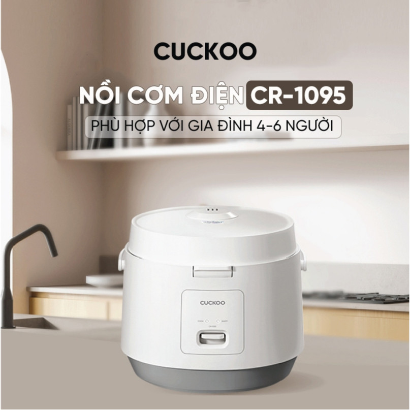 Nồi Cơm Điện Cuckoo CR-1095 1.8L Chính Hãng 700W Lòng Nồi Chống Dính Giữ Ấm Tự Động Bảo Hành 24 Th