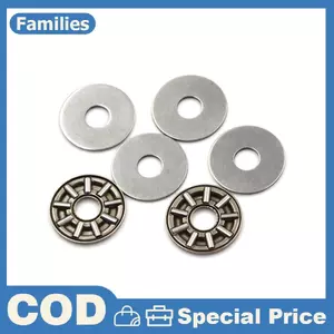 2 bộ AXK0619 Vòng bi lăn kim lực đẩy có hai vòng đệm 6mm x 19mm x 2mm