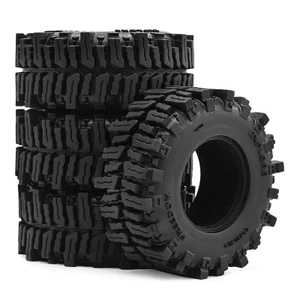 4 Lốp Cao Su Mềm 64mm 1.3 "Cho 1 / 18 1 / 24 TRX4M SCX24 AX24 FCX24 Ascent-18 Bộ Bánh Xe Bánh Xích RC, Nâng Cấp Tất Cả-Terrain Cao Cấp