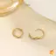Mới Hợp Thời Trang Cô Gái Tối Giản Tòn Ten Nhỏ Vòng Tròn Vòng Bông Tai Dành Cho Nữ Hình Học Kẹp Tai Trang Sức Thời Trang Quà Tặng Mới