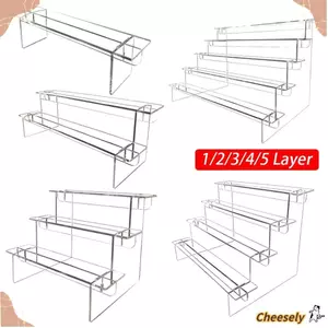 GIÁ RẺ 1 Bộ Giá Để Đồ, Giá Để Màn Hình Máy Tính Trong Suốt, Giá Đỡ Mô Hình Thang Acrylic Có Thể Điều Chỉnh