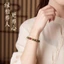 Gỗ Đàn Hương Xanh Cinnabar Gỗ Trầm Hương Vòng Tay Nữ Vintage Gỗ Có Thể Chơi May Mắn Sinh Năm Chuyển Cầu Nguyện Hạt Tay Trang Trí
