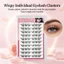 Phong Cách Pháp Khối Lượng Tự Nhiên Lông Mi Sợi Tổng Hợp C Curl Đen 9-13mm Có Thể Tái Sử Dụng