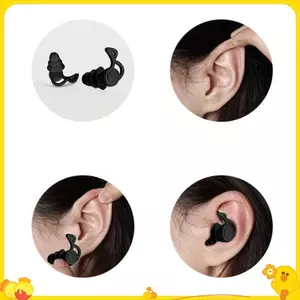 1 Cặp Nút Tai Silicon Chống Tiếng Ồn Bơi Tai Cắm Cách Ly Cho Công Sở Ngủ Lướt Softfort Bảo Vệ Tai