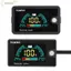 EDIWANY 1 Chỉ báo dung lượng pin, có báo động nhiệt độ LiFePO4 Đồng hồ đo điện pin Lithium axit chì, Vôn kế kỹ thuật số màn hình LCD DC8-100V bền bỉ cho dụng cụ ô tô