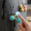 # HB # Light Up Steamed Bun Móc khóa Clier Giảm căng thẳng Đồ chơi Fidget dễ thương để nghiên cứu công việc giảm lo âu.
