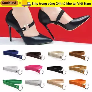 SUNKISSD Gói Dây Giày Có Thể Điều Chỉnh Lười Dây Giày Cao Gót Hình Chữ U