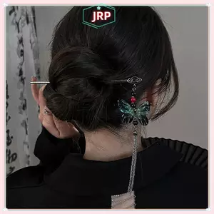 JRP Phong Cách Trung Hoa Kẹp Tóc Vintage Bướm Hoa Tính Khí Elegan Tóc Hoa se Trung Quốc Hanfu Phụ Kiện JRP
