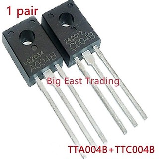 1 cặp (1 chiếc TTA004B + 1 chiếc TTC004B) Bóng bán dẫn A004B C004B TO-126, đảm bảo chất lượng