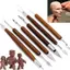 Bigdealshot 6 Chiếc Đất Sét Sculpg Sáp Khắc Đồ Gốm DIY Dụng Cụ Shapers Polymer Mô Hình Quà Tặng