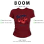 BOOM Áo Baby Tee Nữ Cotton Ôm Body-Áo Thun Ngắn Tay Y2K In Hình PhongCách Mùa Hè, Cổ Tròn Hàng Đầucách hàn quốc phong495