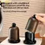 Giá đỡ đánh răng màu quả óc chó giả HL có đầu bóng trang trí cao cấp cho phòng khách & nhà bếp, LMWU di động