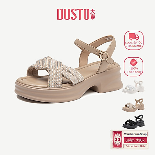 DUSTO Giày Sandal Cao Gót Nữ Đế Dày Giày Cao Gót Thoải Mái DW25X0200A