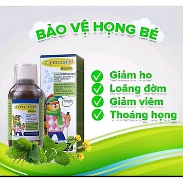Fitobimbi Broncamil Siro ho cho bé Giúp tăng hệ miễn dịch Nâng cao sức khỏe mũi và họng cho bé Chai 200ml