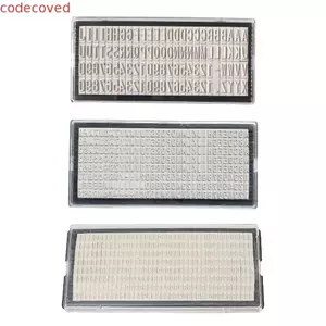 CODECOVED Tem Chữ Cái Tấm, 3mm 4mm 6.4mm Tên Địa Chỉ Tem Chữ Kỹ Thuật Số, Cá Tính Có Thể Tái Sử Dụng Cao Su Kinh Doanh DIY Tem Ban Phụ Kiện Thủ Công