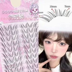 C-Curl 7-12mm Lông mi giả tự nhiên Dây đeo trong suốt không khí có sợi thực tế để đeo và chụp ảnh hàng ngày