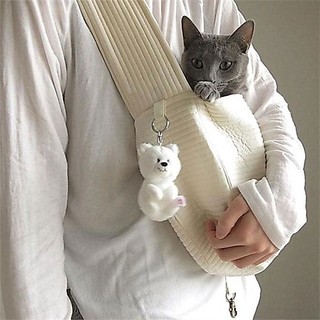[Những điều tốt đẹp cho thú cưng dễ thương] Túi mèo đi chơi Ba lô di động Túi đeo chéo thú cưng Túi đeo vai mèo