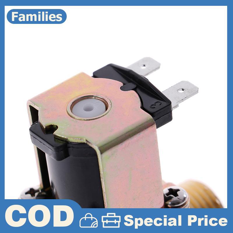 Van điện từ bằng đồng thau G1 / 2 '' DC 12v 24v AC220v cho máy nước nóng năng lượng mặt trời