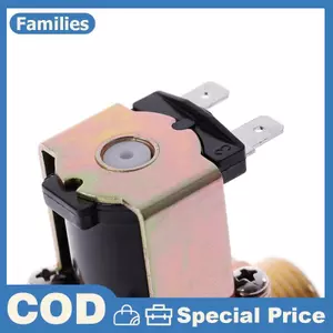 Van điện từ bằng đồng thau G1 / 2 '' DC 12v 24v AC220v cho máy nước nóng năng lượng mặt trời
