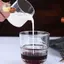 70 / 75ml Cốc đo thủy tinh vòi đôi thủy tinh Espresso Tay cầm chịu nhiệt Cân trong suốt Cân cà phê sữa Bình ELWW