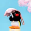 HK1 Pingu Plushie Cherry Blossom Series Sang Trọng Móc Khóa Sakura Dễ Thương Trang Điểm Chim Cánh Cụt Túi Charm KH1