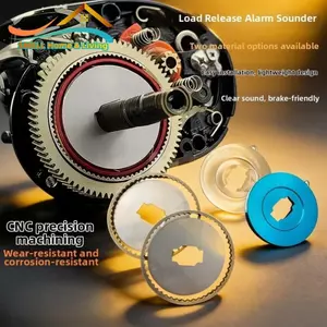 Báo động kéo cuộn Baitcasting Phụ kiện câu cá bền Sửa đổi