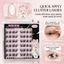 Lông mi giả tự dính Tự nhiên 3D C Curl Sợi đen 9-13mm Chiều dài hỗn hợp Trang điểm mắt có thể tái sử dụng