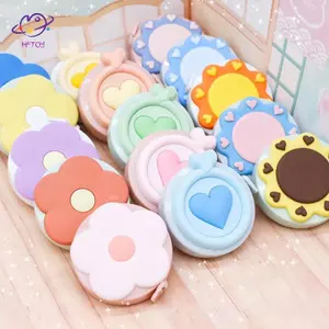 HFTOY Macarone Mini Tape Đo Băng Nhỏ Di Động Đo Bust Hông Eo Da Mềm Thước Di Động Có Thể Thu Vào Băng Tròn Đo Chiều Cao Trẻ Em Thước Centmeter ~
