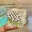 Cá tuyết 3D gương ánh sáng ban đêm với Tulip hoa biển thiết kế, DIY handmade ánh sáng ban đêm