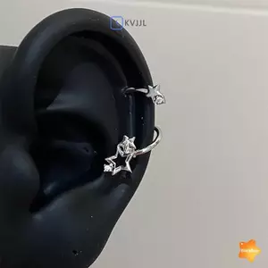 1 Ngôi Sao Vòm Hành Tinh Xoắn Ốc Xương Tai Móng Tay Dành Cho Nữ Thời Trang Mới Màu Bạc Bông Tai Phụ Kiện Mới