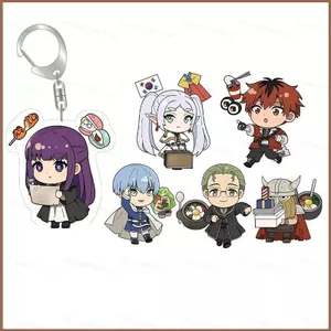 SQ11 Frieren: Beyond Journey 's End Acrylic Móc Khóa Anime Himmel Mặt Dây Chuyền Bền Cho Ba Lô Túi & Chìa Khóa
