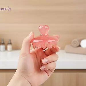 Bàn Chải Massage Để Tẩy Tế Bào Chết Cơ Thể Kinh Tuyến Lông Silicon Mềm Màu Nâu Hồng Cho Salon Tại Nhà Làm Đẹp Làm Sạch Sâu