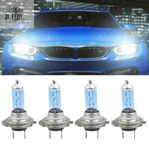 4 Đèn Pha Ô Tô H7 100W 6000K Hiệu Ứng Siêu Trắng Nhìn Bóng Đèn Pha