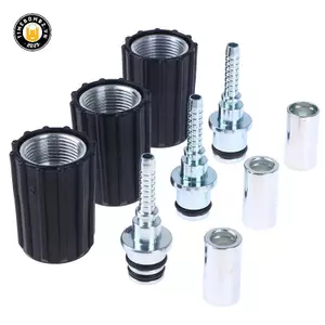 {TB & Bag} Phụ kiện lắp ống máy giặt áp lực cao D14 D15mm Ring Nut M22 Máy giặt ô tô Ống làm sạch nước Lắp đầu nối xoắn.