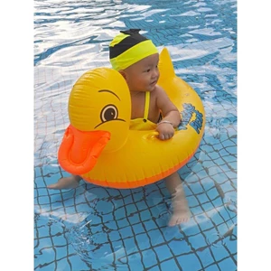 Vòng Bơi Cho Bé Ngồi Rhubarb Vịt Trắng Thiên Nga Nách Vòng Chống Nắng Cho Bé Mái hiên Flamingo Ghế Đi Biển
