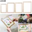 LAKAM DIY Làm Giấy Đa Kích Thước Học Gỗ Thủ Công Khuôn Lưới Gỗ