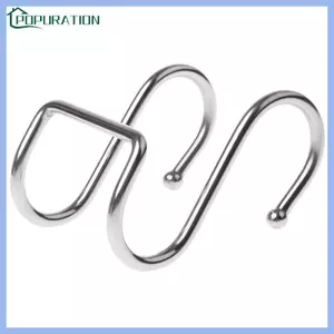 POP Thép không gỉ tròn hình chữ S Móc treo kép Tủ bếp Quần áo lưu trữ