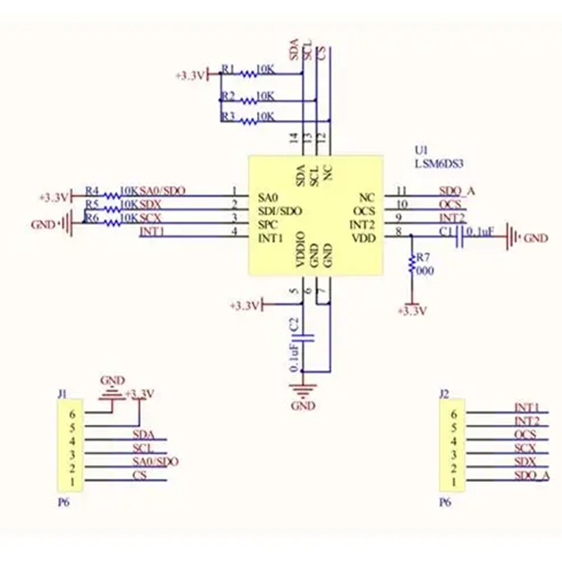 CJMCU-633 LSM6DSO 6DOF 3D Con quay hồi chuyển Cảm biến thái độ Mô-đun gia tốc 3D