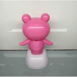 Mới Hồng Chạy Bằng Năng Lượng Mặt Trời Bobble Đầu Ếch Năng Lượng Mặt Trời Dễ Thương Nhảy Múa Đầu Ếch Lắc Đồ Chơi Bảng Điều Khiển Ô Tô Trang Trí saixit2vn