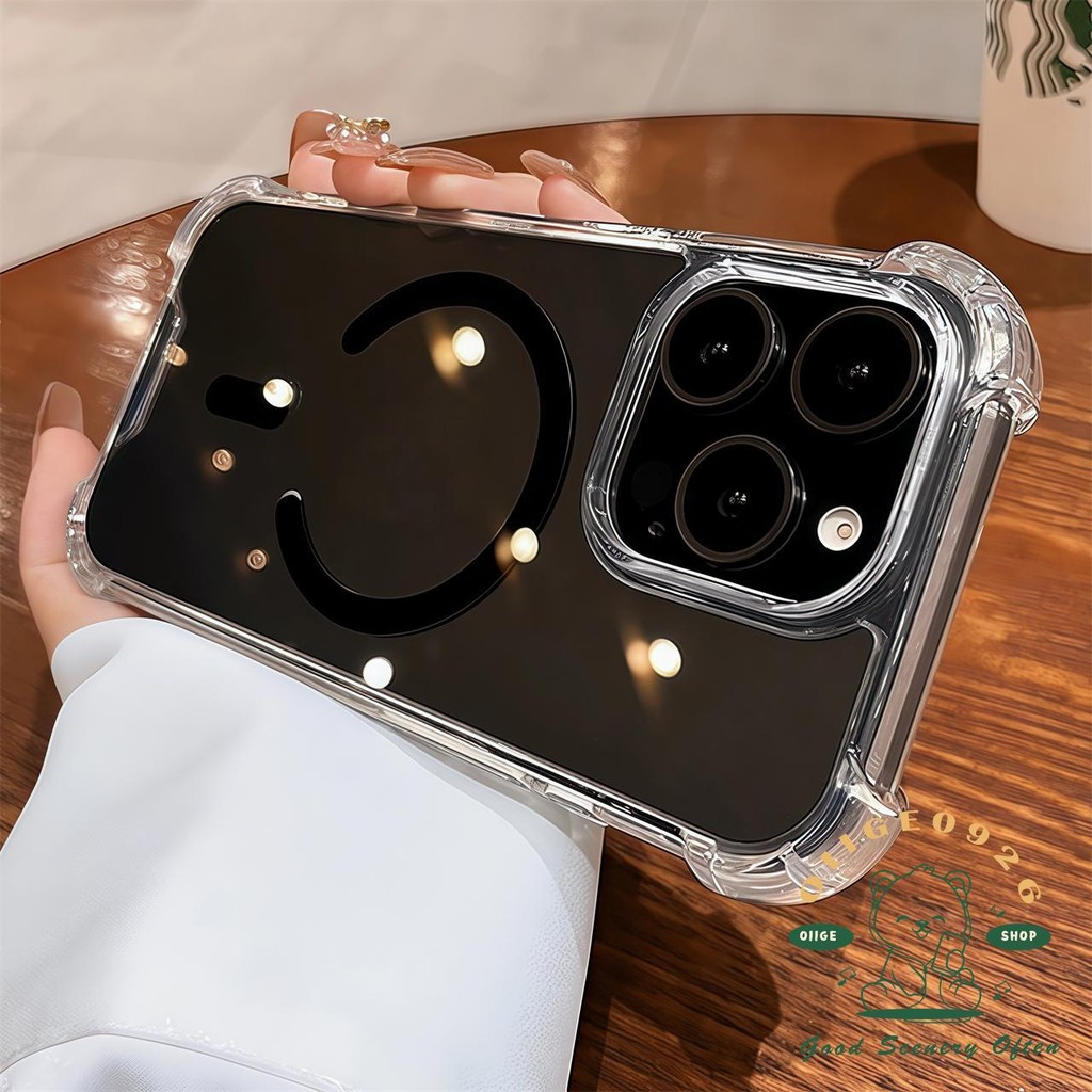 Túi khí chống rơi từ tính Vỏ điện thoại iphone16 Pro Max 15 14 13 12 11 vỏ cho vỏ iPhone Vỏ mềm silicon TPU chống sốc