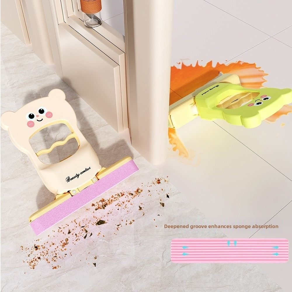 Cây lau nhà gập gọn WOODNEST, dùng khô ướt cho máy tính/bàn cà phê, nhỏ gọn bền bỉ