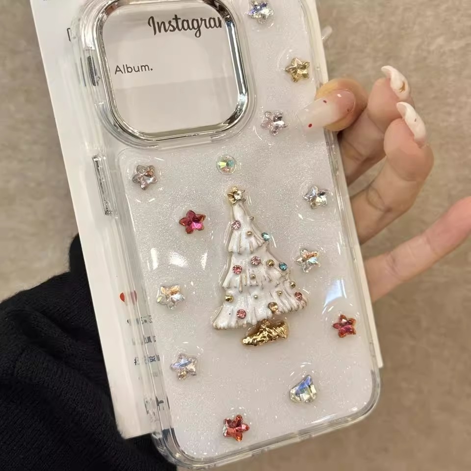 ✨Spot】[Ốp Điện Thoại Cây Giáng Sinh] Apple 16pro / iPhone15promax / 14Plus, Bao Gồm Tất Cả Chống Sốc