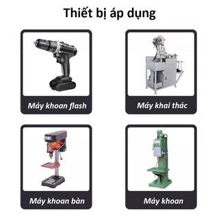 Mũi Khoan Đa Năng,Bộ 6 Mũi Khoan Taro HSS Phủ Titan,Chuôi Lục Giác