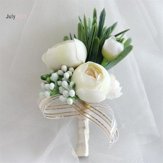 Hoa Mô Phỏng Tươi Corsage & Boutonnière - Phụ kiện dành cho chú rể và phù dâu trong đám cưới