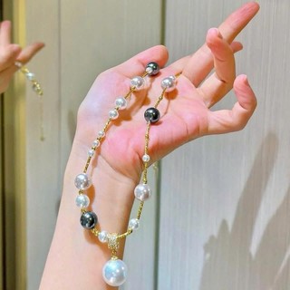 DAISYN ] N1036 vòng cổ ngọc đen trắng vàng hồng có mặt  sang trọng , dây chuyền ngọc trai nhân tạo , chuỗi hạt ngọc