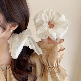 Băng đô buộc tóc màu kem nguyên chất, phong cách Hàn Quốc, thiết kế thanh lịch và đa năng.