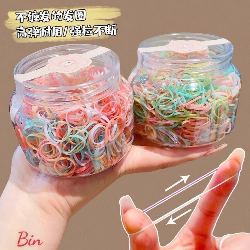Set 1000 dây chun buộc tóc cho bé dễ thương tiện lợi
