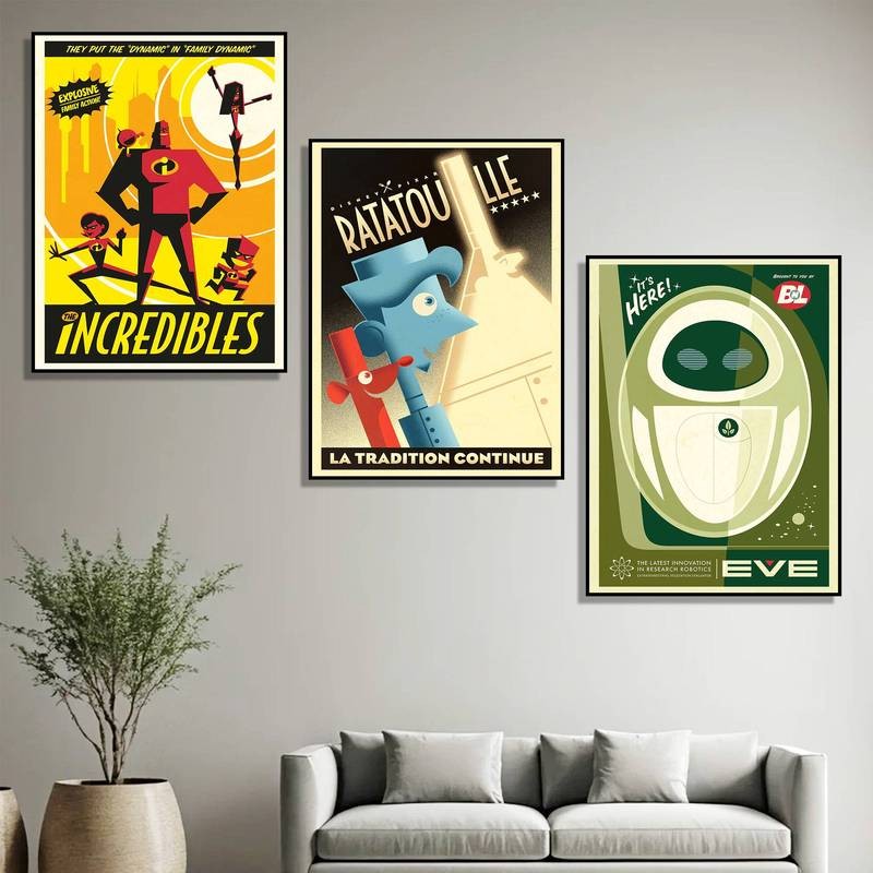 Retro Áp Phích Canvas Nghệ Thuật Vintage In Hình Trang Trí Tường Nghệ Thuật Nhà Trang Trí Tường Canvas Poster