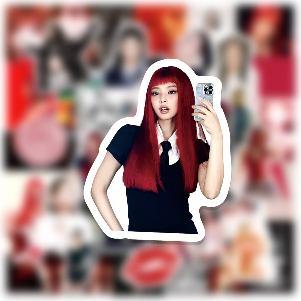 Bộ 50 Jennie Ruby Album Nhãn Dán Đơn Blackpink Xung Quanh Cốc Nước Chống Thấm Nước Trang Trí