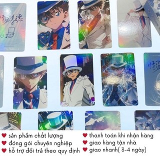 Card Anime Kaito Kid Conan Lomo Hologram Bo Góc Hộp 50-55 Tấm Timo QT68